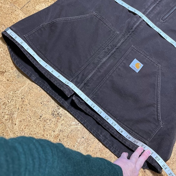 Carhartt Wm’s Sandstone Duck Insulated Dark Brown Workwear Vest Sz L - Picture 12 of 16